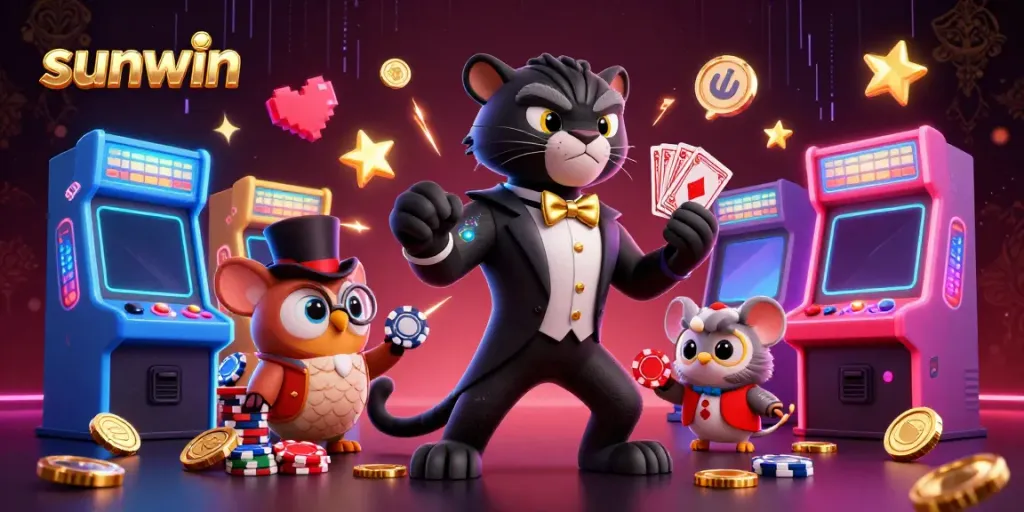 Engage with sunwin's playful characters as they deal cards and showcase vibrant casino gaming
