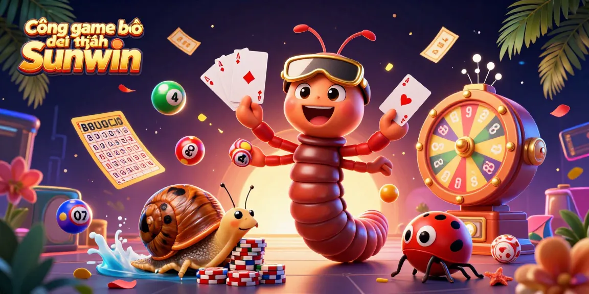 Experience wins at Cổng game bài đổi thưởng Sunwin with a vibrant 3D casino scene featuring engaging characters and dynamic elements.