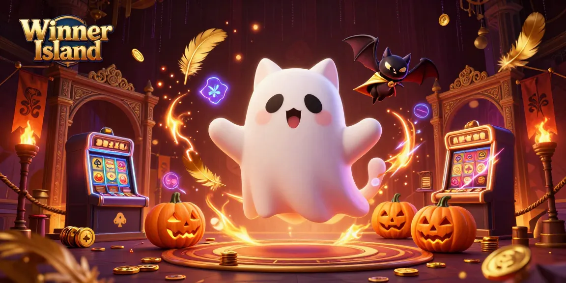 Engage in thrilling gameplay at Winner Island with vibrant characters and captivating casino elements.